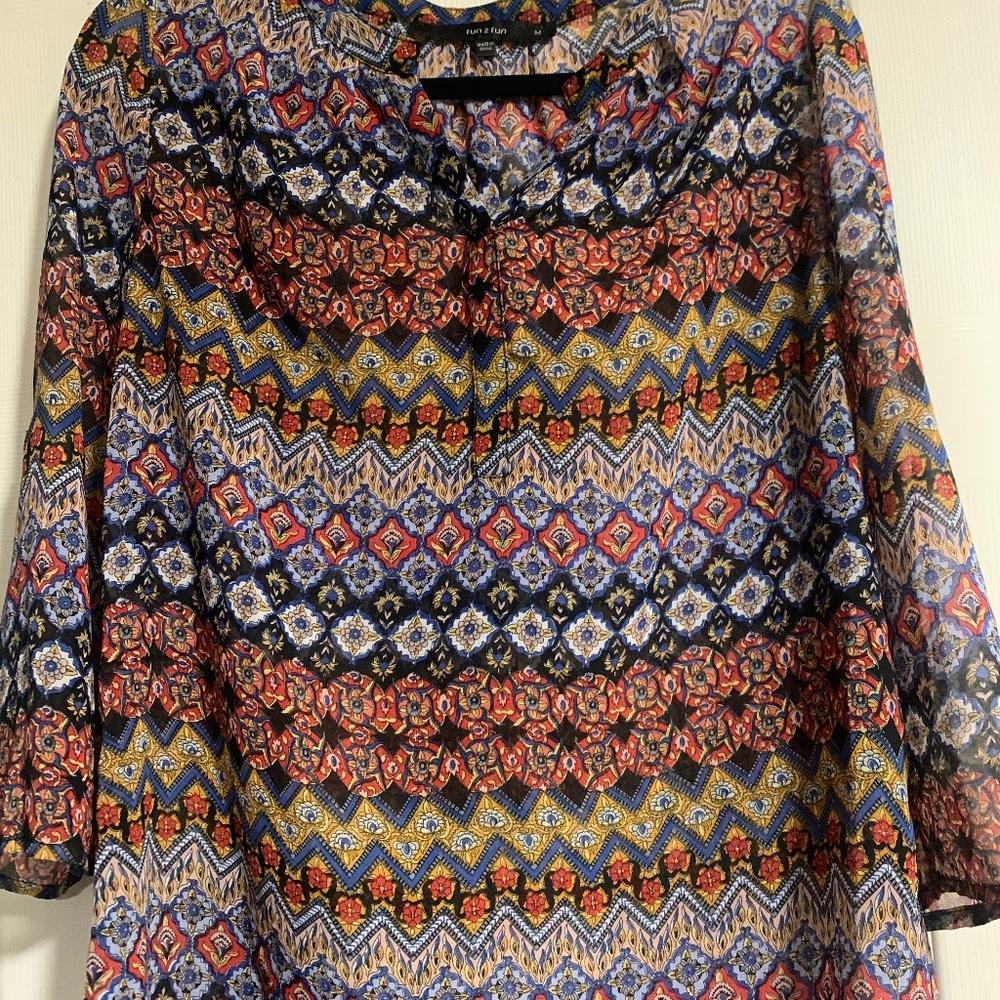 floral sheer blouse‎